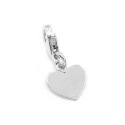 Srebrny 925 charms przywieszka serce serduszko