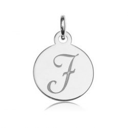 Mały srebrny 925 wisiorek koło litera J
