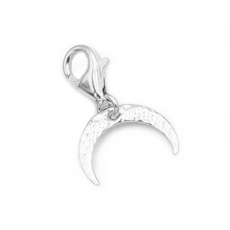Srebrny charms księżyc
