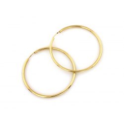 Kolczyki złote 375 koła kółka 30 mm