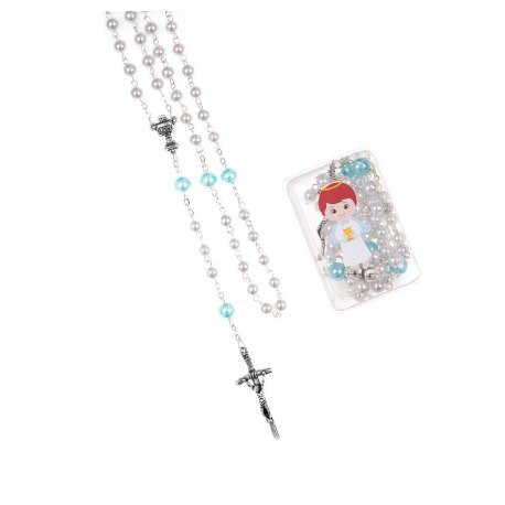 Różaniec komunijny Komunia Święta - chłopiec