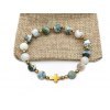 Bransoletka różaniec na rękę agat mszysty