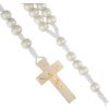 Różaniec Święty drewno i sznurek - biały