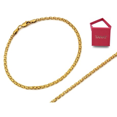 Bransoletka złota 585 14 karat damska bismark 18 cm