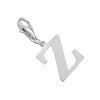 Srebrny charms zawieszka do bransoletki litera literka Z