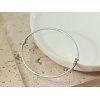 Srebrna 925 bransoletka sztywna bangle