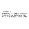 czcionka 4