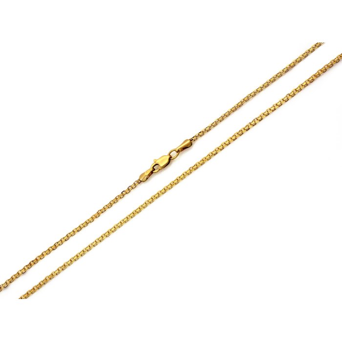 Złoty Łańcuszek damski 585 14K solidny Bismark 45 cm - 1,47 g