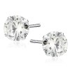 Srebrne kolczyki crystal cyrkonia 8 mm