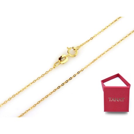 Łańcuszek złoty 585 14K Ankier Anker 45 cm - 0,9 g