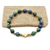 Różaniec na rękę bransoletka damska dziesiątka Azuryt rękodzieło