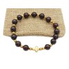 Różaniec na rękę bransoletka damska dziesiątka Granat rękodzieło