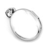 Srebrne puzderko sekretnik wisiorekowal różowa cyrkonia cyrkonia