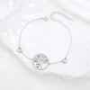 Srebrna 925 bransoletka sówka sowa drzewo