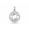Srebrny wisiorek 925 znak zodiaku ryby