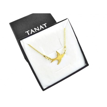 Pozłacany naszyjnik JASKÓŁKA