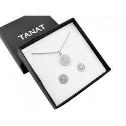 Srebrny komplet rozetki