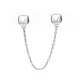 Srebrny stoper do bransoletki Beads serca