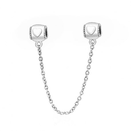Srebrny stoper do bransoletki Beads serca