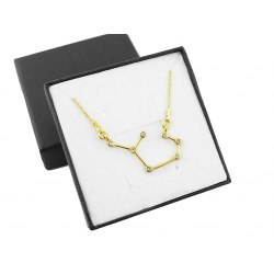 Pozłacany naszyjnik znak zodiaku konstelacja strzelec