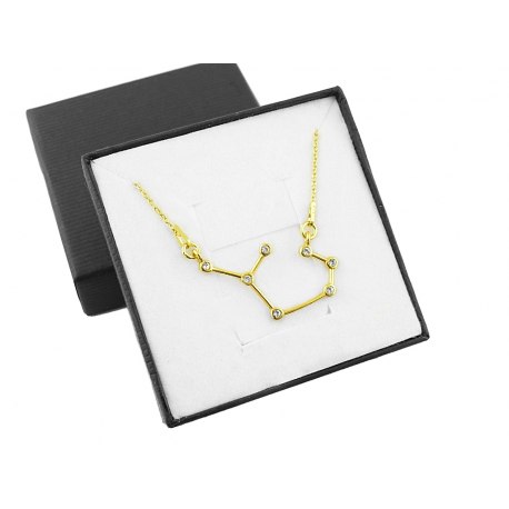 Pozłacany naszyjnik znak zodiaku konstelacja strzelec