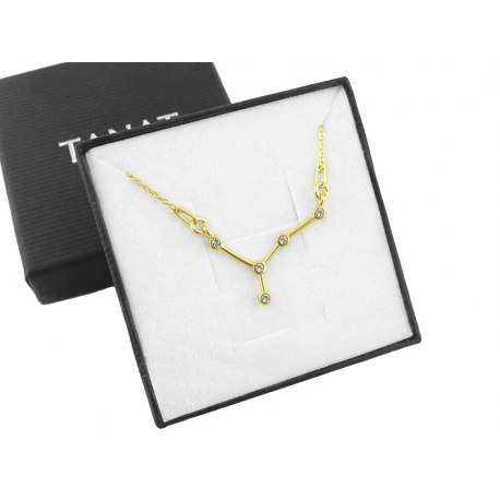 Pozłacany naszyjnik znak zodiaku konstelacja rak