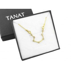 Pozłacany naszyjnik znak zodiaku konstelacja wodnik