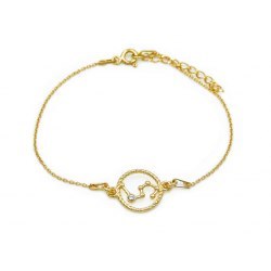 Pozłacana bransoletka znaki zodiaku