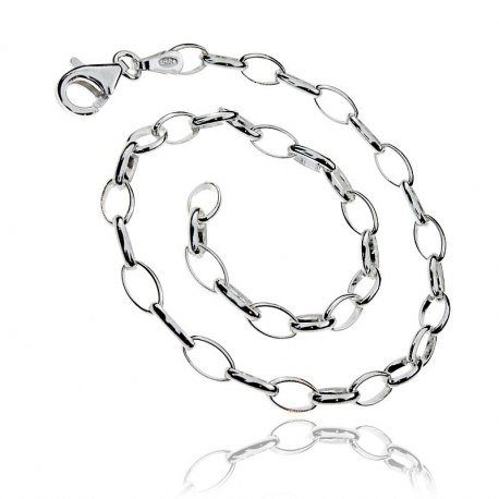 Srebrna 925 bransoletka rolo baza charms 18cm